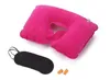 HOT 3 in1 Travel Office Set Inflatable U Shaped Neck Pillow Air Cushion + Sleeping Eye Mask Eyeshade + Earplugs Wholesale free ship