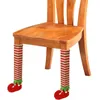 Jul kreativa möbler ben täcker stol tabell ben golvskydd fotskydd juldekorationer möbelskydd