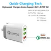 AC Power Adapter Wall Charger US Plug Quick Charger for iPhone Samsung Tablet iPad 3 USB Ports QC3.0 Plug 5V 4.8A