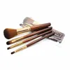 Set di pennelli per trucco con manico in legno Kit di pennelli multifunzionali Strumenti per trucco 4 PZ / SET Pennello per fard in polvere Pennello per ombretto Cepillo De Sombra De Ojos