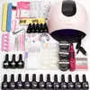20000 RPM Electric Nail Manicure Machine Nails Extension Kit 18/36 Lamp Beads Uv Nails Lamp with 12 Color Gel Varnish Nail Art Set