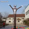 Annoncez le lapin sautant de tube d'air adapté aux besoins du client par taille du danseur 6m de ciel de mascotte animale gonflable pour l'événement extérieur
