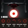 Mini LED Bicycle Tail Light Usb Chargeable Bike Rear Lights IPX5 Waterproof Safety Warning Cycling Light Helmet Backpack Lamp3225777