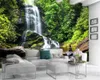 Papel tapiz de paisaje 3d personalizado, paisaje de fantasía, cascada, decoración del hogar, sala de estar, dormitorio, revestimiento de paredes, papel tapiz HD