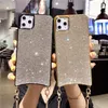 11 Pro Max XR XS 8 Plus'ı 6S iPhone için Bling Glitter Omuz İpi Kayışı Elmas Shell Tam Koruyucu Kaplama Shinning Arka Kapak