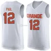 Syracuse Orange College # 11 Oshae Brissett Basketball Jersey Tyler Ennis # 12 Brendan Paul Mens Stitched Num Custom Num يلة