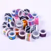 20st Mini Färgglada Washi Tape Set Vattentät Målning Dekorativ Tape DIY Klistermärken Scrapbooking Etiketter Masking Tapes 1.1cm * 2m T200229 2016