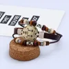 Sternzeichen-Armband, 12 Sternbild-Armbänder, Horoskop, Punk-Leder-Druckknopf-Armband für Damen und Herren