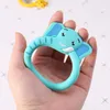 Wholesale bebê silicone teether chupeta desenhos animados dentição de enfermagem silicone BPA grátis colar brinquedos fofo animal teether