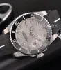 ゴム製ブルートップ高級セラミックベゼルデザイナーメンズメカニカルステンレス鋼の自動運動時計スポーツの自己風計腕時計