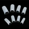 500 st French False Nail Art Tips Akryl Tips UV Gel Falsk nagel Manikyr Genomskinlig Vit Naturfärg Välj Box Förpackning