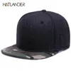 Hatlander Высококачественная шерстяная шерсть Caps Plain Camouflage Baseball Cap Men Men Wime Winter Hat Flat Brim Hip Hop Cap