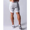 Mode 2 in 1 Shorts Mannen Running Sport Dubbellaags Ingebouwde Zak Korte Broek Gym Fitness Jogging Zomer Mannelijke Strand Shorts