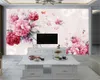 Personalizado 3D flor papel de parede delicado torre torre sala de estar quarto tv fundo parede decoração mural papel de parede