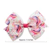 78 colori 5quot jojo peli bow girl stampare colorate barrettes ragazza accessori per capelli arcobaleno unicorno kids unicorno party capelli clipper7315011