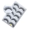 Cils de vison 3D 5 paires faits à la main Nature longs faux cils maquillage épais entrecroisé pleine bande cils faux cils DHL7227292