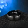 6-13 ZORCVENS Fashion Men's Black Titanium Ring Matte Finished Classic Engagement Anel Jewelry For Male Wedding Bands