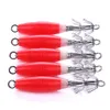 5pcslot 10cm 155g Squid Jigs Wood Shrimp Hooks Luminous Cuttlefish Artificial Bait2916448