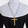 Strój nun Cosplay Kostium dla dorosłych kobiety kobiety Halloween impreza Virgin Mary Sister Straszne stroje Kościoła sukienki kościelne