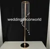 120cm Bröllopskristall Centerpiece Walkway Aisle Decoration Acrylic Flower Stand Tall Table Chandelier Decor463