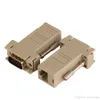 ZJT40 15PIN VGA till RJ45 -anslutning Ny VGA Extender Man till LAN CAT5 CAT5E RJ45 Ethernet kvinnlig adapter