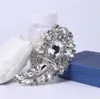 Spilla di lusso da 4,4 pollici Grandi cristalli trasparenti Strass Spille da sposa da sposa Spille Nuovo arrivo Straordinarie donne con diamanti di alta qualità