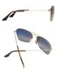 TOP Quality Square Metal Frame Mens Wome Sunglasses Women Fashion Sunglasses Brand Sun Glasses Eyeware Des Lunettes De Soleil Includes leather case