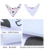 Stampa di bavaglini a bandana Bavaglini per bambini personalizzati bavaglini per bava di bandana in cotone triangolare confezione da 6 set da un set Stampa personalizzata del produttore