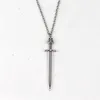 5pcspower Movie Ice and Fire Song Game Stark Wolf Sword Necklace Double Cross Skull Clavicle Chain Necklace 1565979157