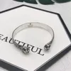 2020 Vintage carving flower 925 Sterling silver g Bracelets Luxury Round Cuff designer Wolf Bangle Men Women Jewelry lover gift3327699