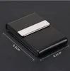 Smoking Accessories Cigarette Case Cigar Storage Box Stainless Steel Multifunction Card Cases PU Tobacco Holder GB283