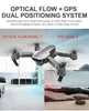 Profession GPS Drone med 4K HD Dual Camera Wide Vinle Antishake Double GPS WiFi FPV RC Quadcopter foldablefollow Me 1PCS2301187