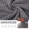 Ny sammet jacquard matstol täcker spandex elastisk stol slipcover fodral för stolar stretch jul omslag bröllop