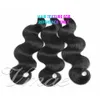 VMAE Malaysian No Shedding Virgin Hair Duticle Rustad Natural Color 100g-200G Body Wave Clip in Human Hair Extensions