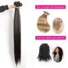 Kisshair 28 30 32 34 بوصة شعر بشري بشري Remy Brazilian 3pcs تمديد الشعر المحاذاة على التوالي