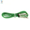 500pcs / lot 3.5 câble audio auxiliaire câble audio nylon de style bambou mâle câble de cordon d'auto