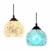 Freeshipping 2 Pieces Vintage Hanging Lamp Light Mosaic Design Pendant Ceiling Lampshade