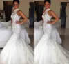 halter neck mermaid wedding dresses