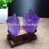 5 sztuk Naturalny Ametyst Kwarc Polerowane punkty, Wieża, Generator, Obelisk Specimen Chakra Kamień Luty Birthstone Fioletowe Kryształowe ozdoby