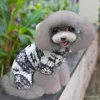 M-XL Pet Puppy Ciepłe Ubrania Zimowe Pet Dog Moda Coral Polece Ubrania Mały Pies Płaszcz Hoody Reindeer Snowflake Jacket Odzież BC BH0984-1