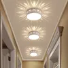 Enkel modern 3W LED Downlight Corridor Aisle Porch Spotlight Creative Balkong Round Acrylic Metal Ceiling Lights Dia15cm