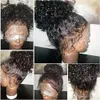 360 Full Lace Wig Human Hair for Black Women Brazilian kinky curly Laces Front Wiges Pre Plucked Wet and Wavy 130%