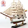 LUCKK Simulation ARC GLORIA Modèle de Bateau à Voile en Bois Colombie Navires Nautiques Figurines Moderne Décoration intérieure Accessoires8674886