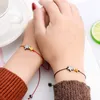 Pipitree, pulsera con amuleto de doble estrella de hematita dorada y negra para mujeres y hombres, pulseras de amistad con cordel rojo de la suerte, regalo de joyería de deseos