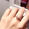 Amour cadre puzzle bague cadeau Saint Valentin avec boîte en argent sterling 925 serti de diamants CZ plaqué or rose filles bague d'explosion de mode