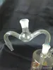 Forks tomar as bongs acessórios de vidro, colorido fumar cachimbo Pipes curvo vidro tubulações de óleo queimador tubulações de água Dab Rig vidro Bongs tubos