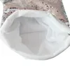 50 pcs Sublimation paillettes blanc bas de noël décoration de noël père noël chaussettes impression par transfert à chaud