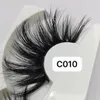 30mm 3D Mink Lashes 100% Real Mink Hair Pestañas postizas Wispy Fluffy Lashes Herramientas de maquillaje de ojos Multicapas Hechas a mano Natural Long Thick Lashes