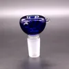 Bol en verre coloré avec poignée pour bang narguilés fumer 14mm 18mm femelle mâle joint fit bongs dab rig tuyau d'eau en verre