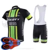 Scott equipe ciclismo manga curta camisa bib shorts conjuntos inteiros almofada gel 9d marca superior qualidade bicicleta sportwear u821072189